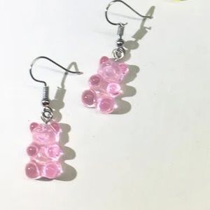 🆕 Gummy Bear Charm Dangle Earrings